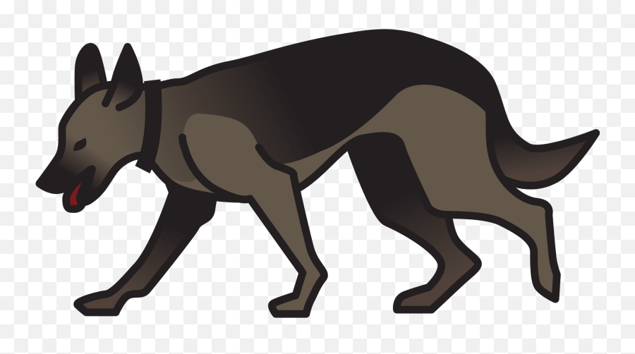 German Shepherd Clipart - Police Dog Png Cartoon Emoji,German Shepherd Clipart
