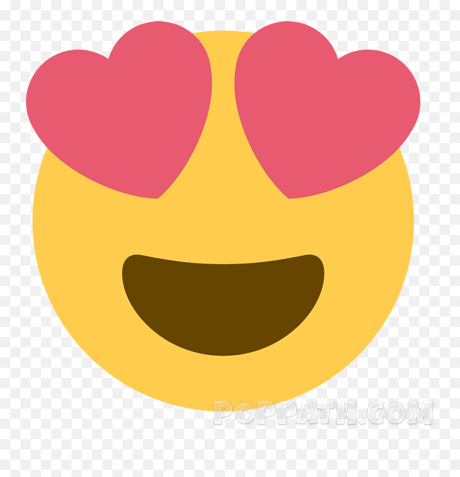 Heart Eyes Emoji - Smiling Face With Heart Eyes Twitter,Eyes Emoji Png