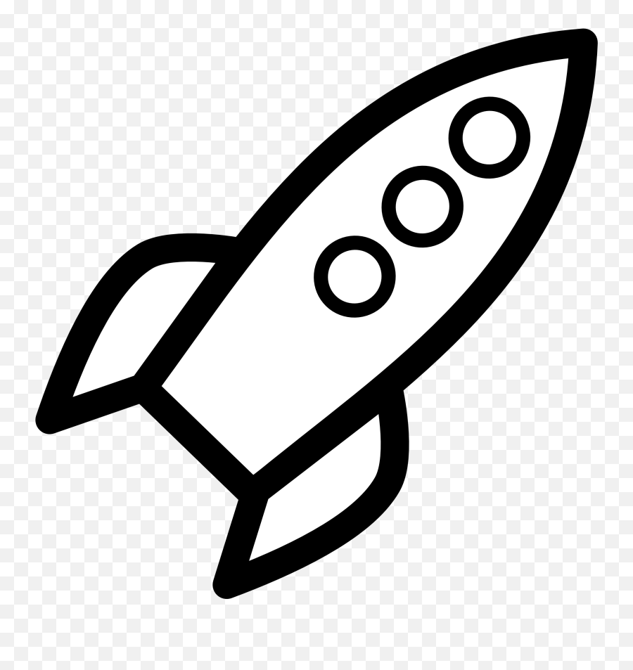 Rocket Clip Art - Rocket Clipart Black And White Emoji,Rocket Clipart