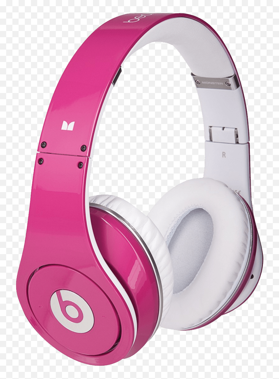 Pink Beat Headphones Transparent Png - Pink Headphones Png Emoji,Headphones Png