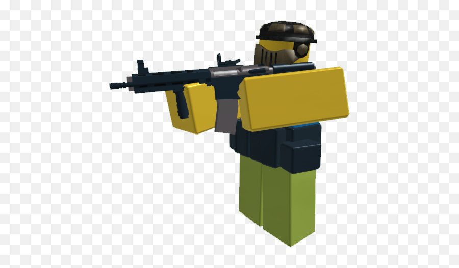 Download Borderline Player - Roblox Player With Gun Emoji,Holding Gun Png
