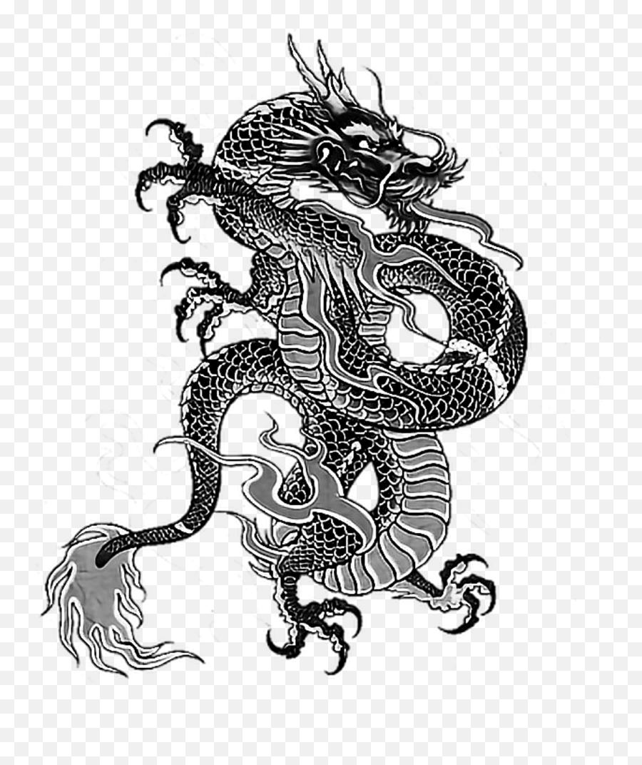 Download Tattoo Irezumi Dragon Dragonballz Yakuza Ninja - Chinese Dragon Tattoo Emoji,Yakuza Logo