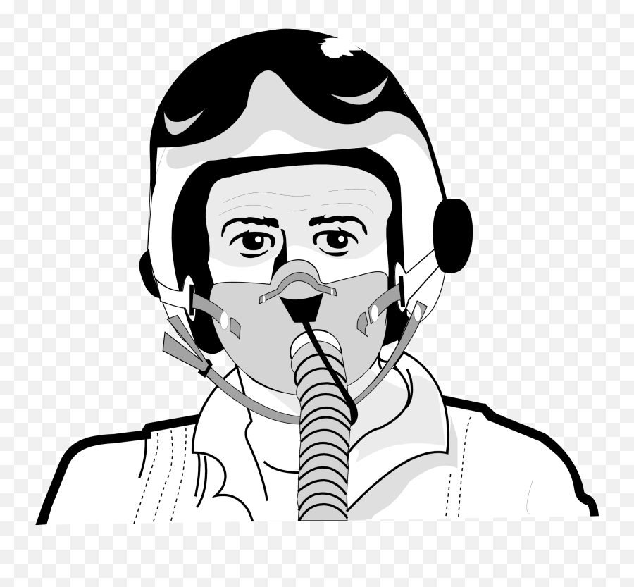 Pilot Drawing Mask - Cartoon Jet Pilot Transparent Cartoon Pilot Clipart Black And White Png Emoji,Pilot Clipart