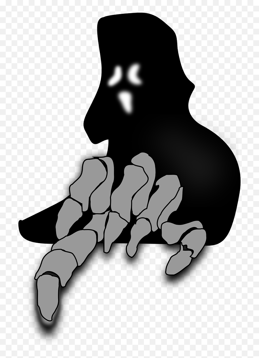 Death Dark Ghost - Scary Ghost Clipart Emoji,Scary Png