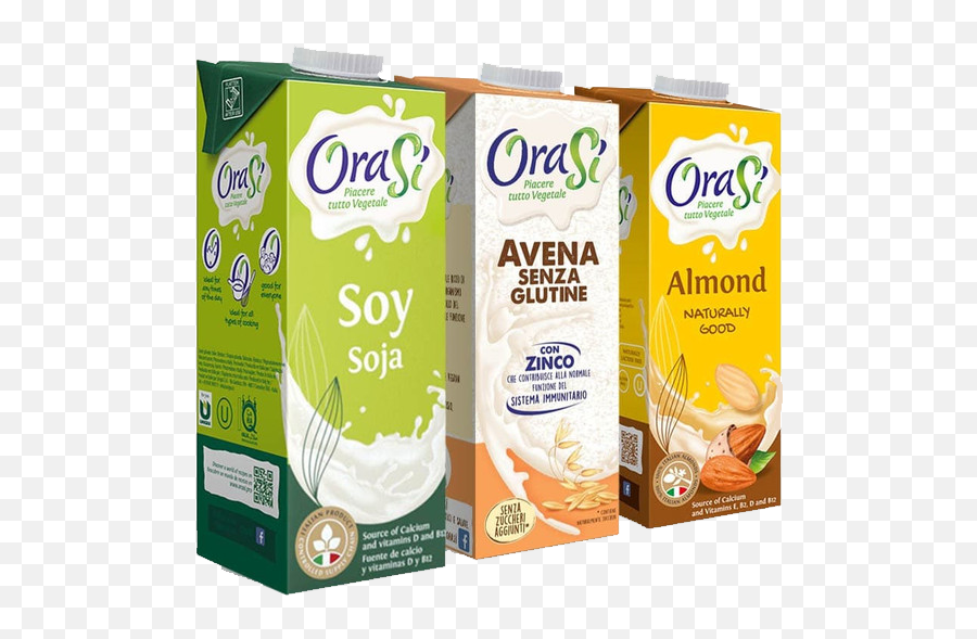Orasi Vegetale - Plant Based Milks 100 Italian Product Label Emoji,Milk Transparent