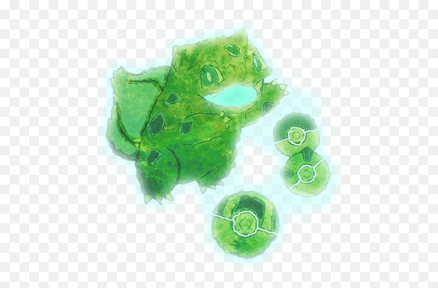 Bulbasaur Sea - Green Algae Emoji,Bulbasaur Transparent