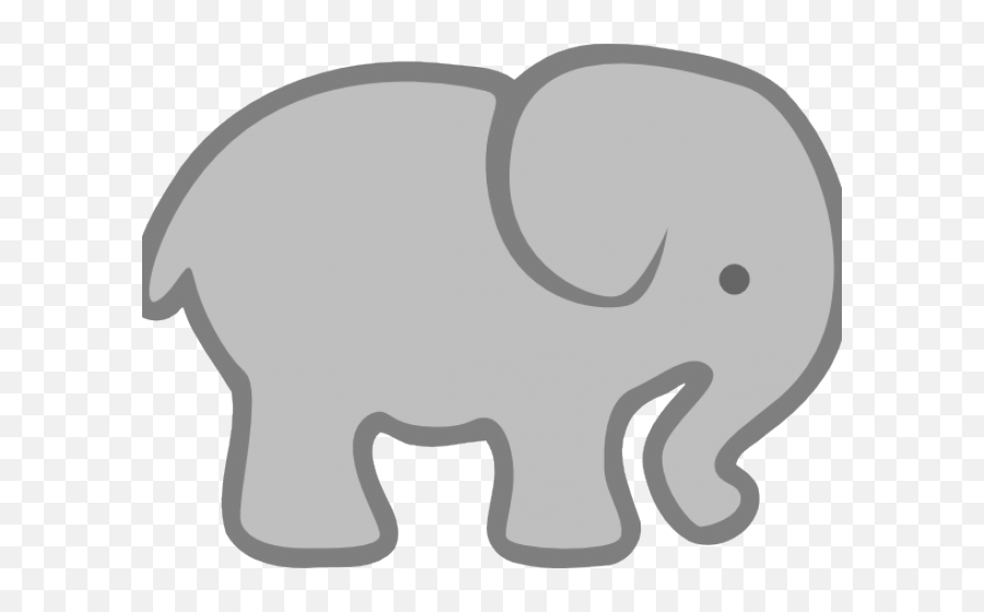 Free Elephant Outline Pictures - Clipartix Simple Elephant Clipart Emoji,Elephant Png