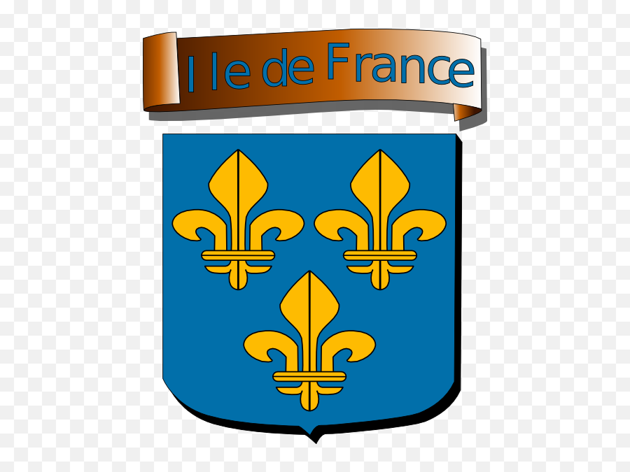 Ile De France Clip Art At Clker - French Crest Emoji,France Clipart