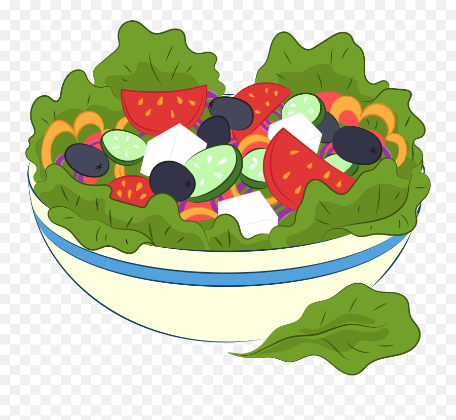 Greek Salad Clipart - Greek Salad Clipart Emoji,Salad Clipart