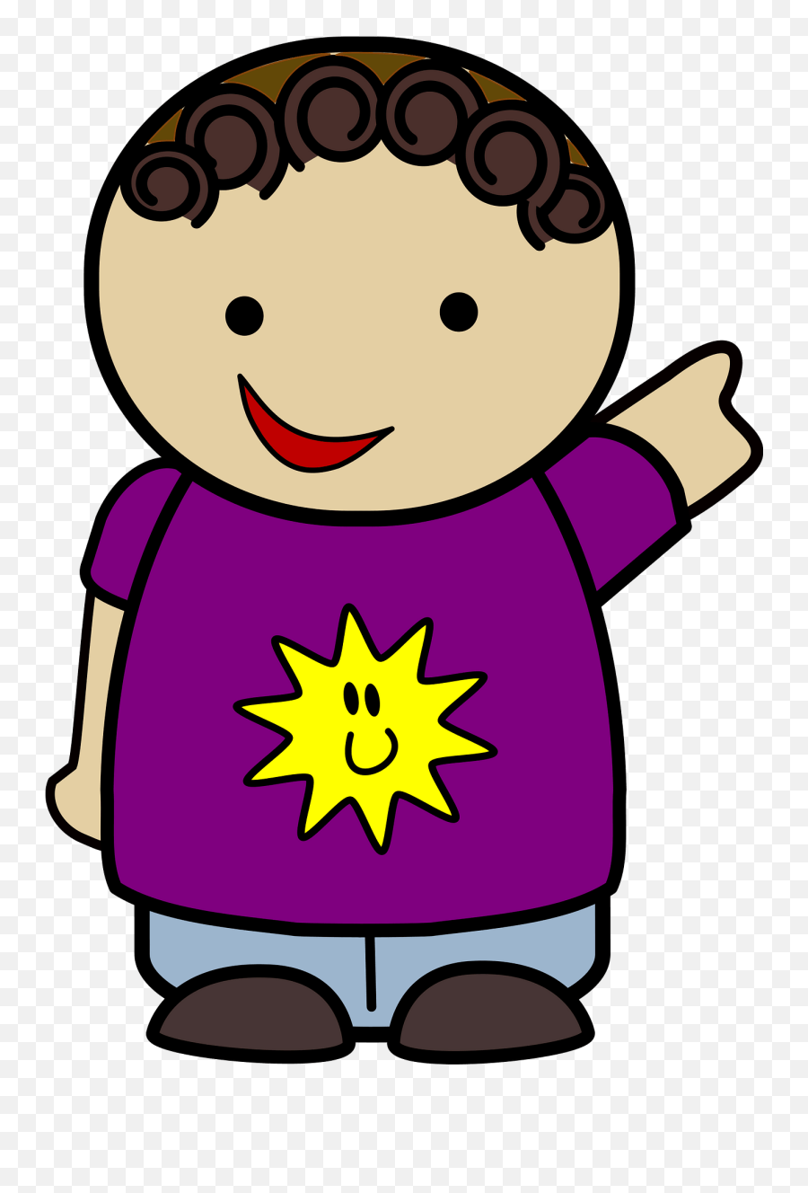 Boy Pointing Clipart Emoji,Pointing Clipart