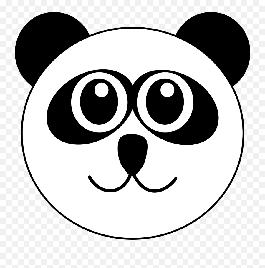 Panda Head Cute - Free Vector Graphic On Pixabay Emoji,Cartoon Bear Png