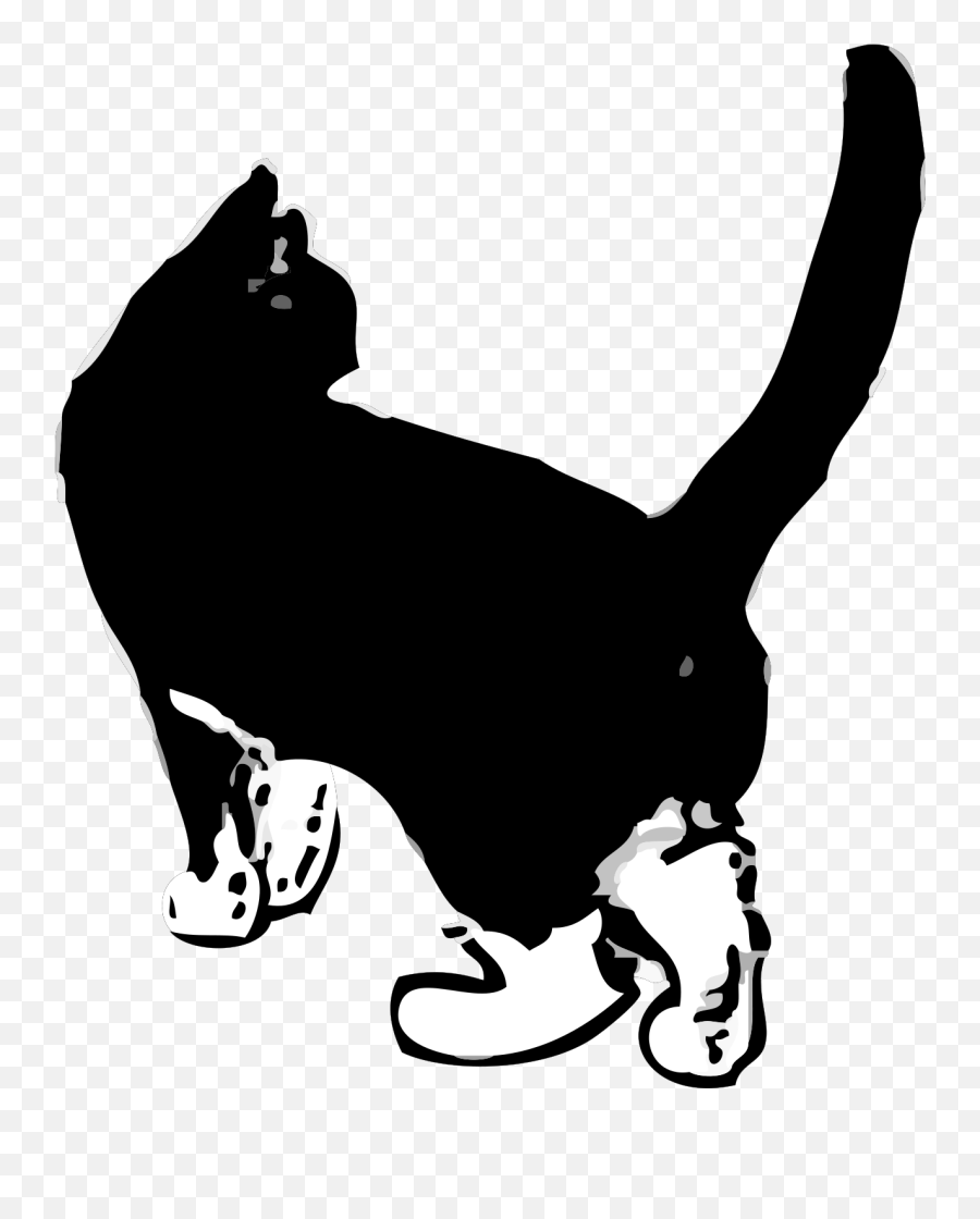 Black Cat Svg Vector Black Cat Clip Art - Svg Clipart Emoji,Black Cat Clipart Black And White