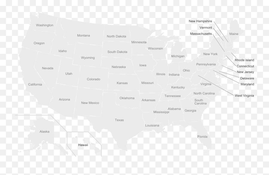 Continental United States Map Png Image Transparent Background - Interactive Map Of The United States Emoji,Map Png