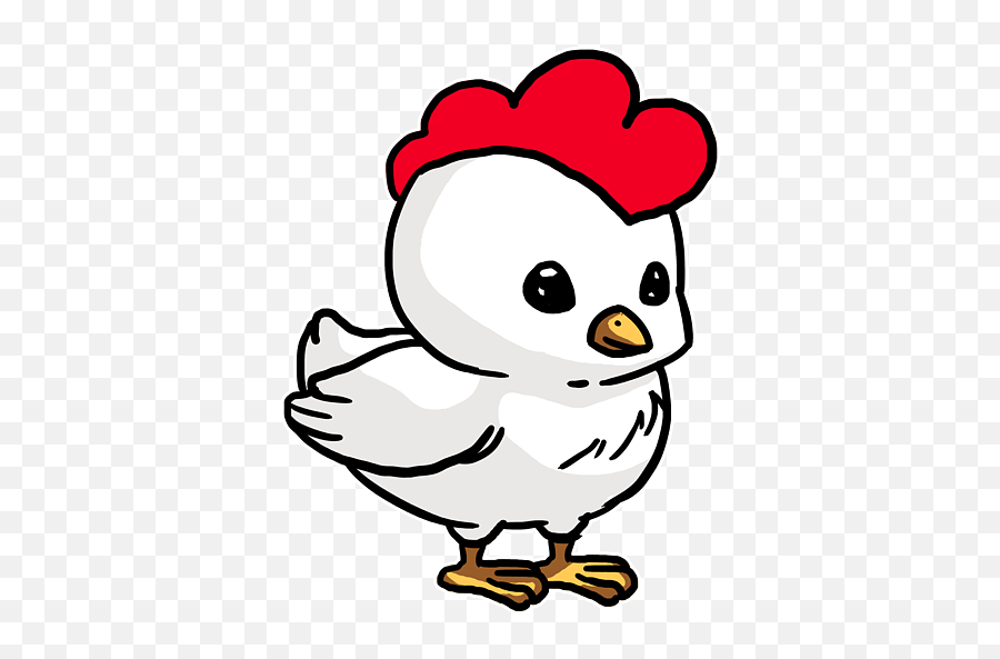 Cute Kawaii Chicken Farmer Gift Greeting Card Emoji,Cute Chicken Clipart