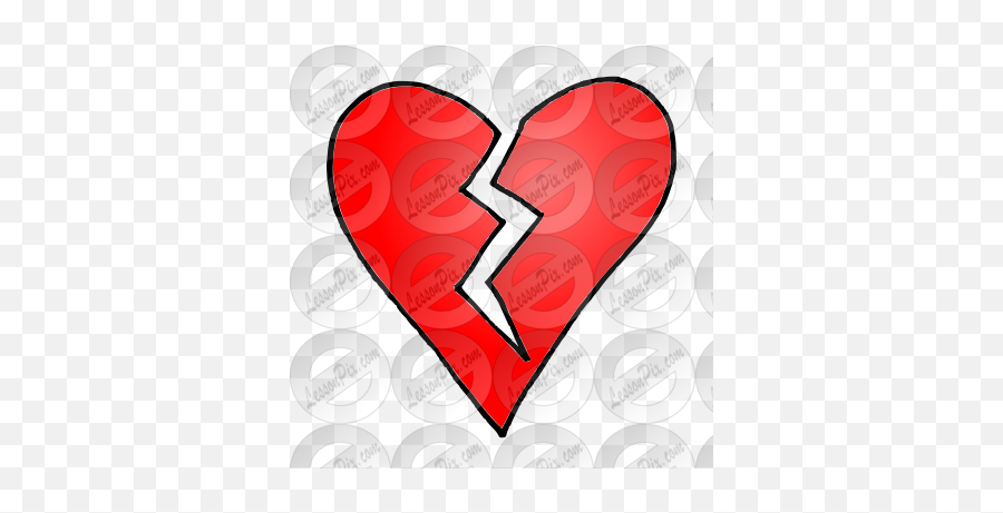 Broken Heart Picture For Classroom Therapy Use - Great Romantic Emoji,Broken Heart Png