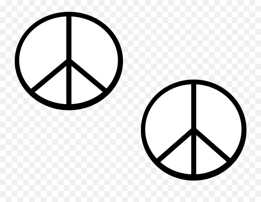 White Peace Sign Svg - Peace Symbols Emoji,Peace Clipart