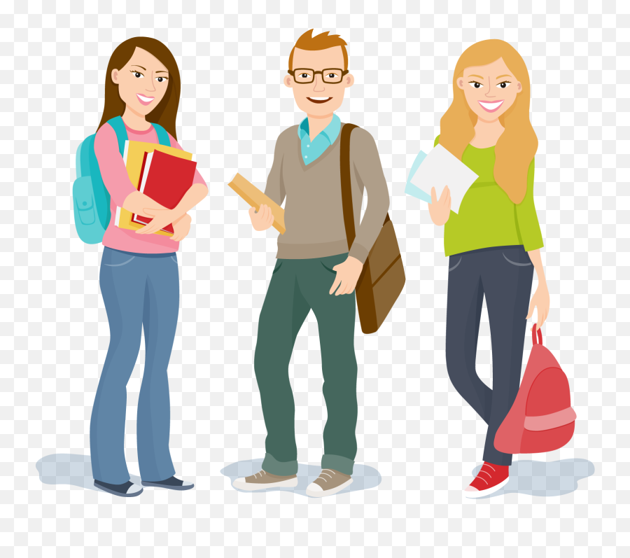 College Student Clipart Png - College Student Clipart Png Emoji,Student Clipart