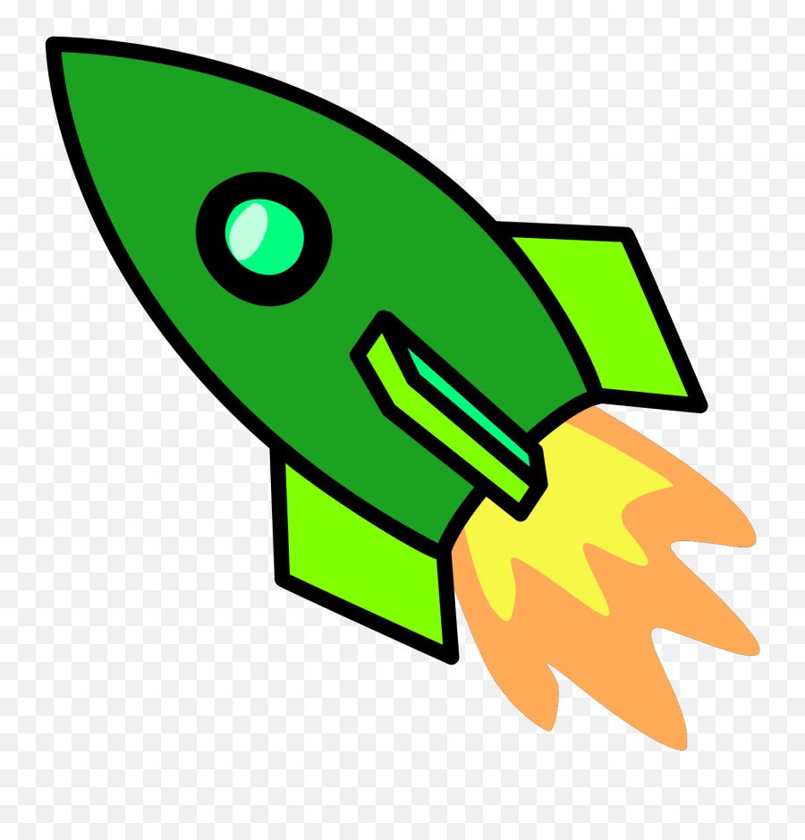 Green Rocket Clip Art - Rocket Clip Art Emoji,Rocket Clipart