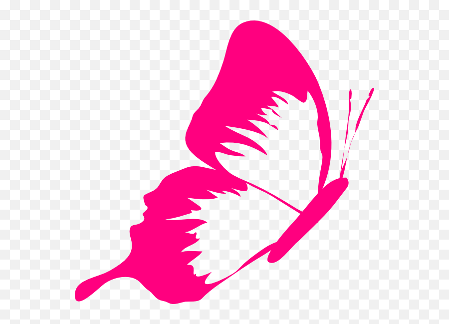 Bow Fuschia Free On - Transparent Background Butterfly Simple Pink Butterfly Clipart Emoji,Pink Bow Transparent Background
