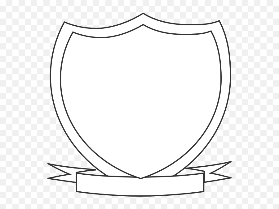 Shield Outline Clipart - Clipart Best Clipart Best Brasão Escudo Em Branco Emoji,Shield Outline Png