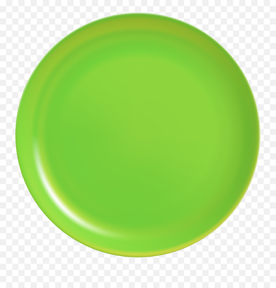 Green Plate Png Clip Art - Green Plate Top View Png Green Plate Png Emoji,Plate Clipart