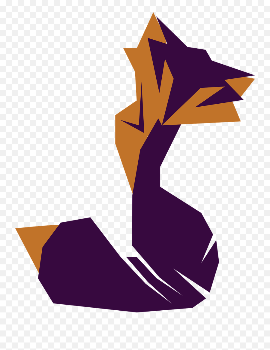 Fox Origami Logo - Free Vector Graphic On Pixabay Language Emoji,Cute Logo