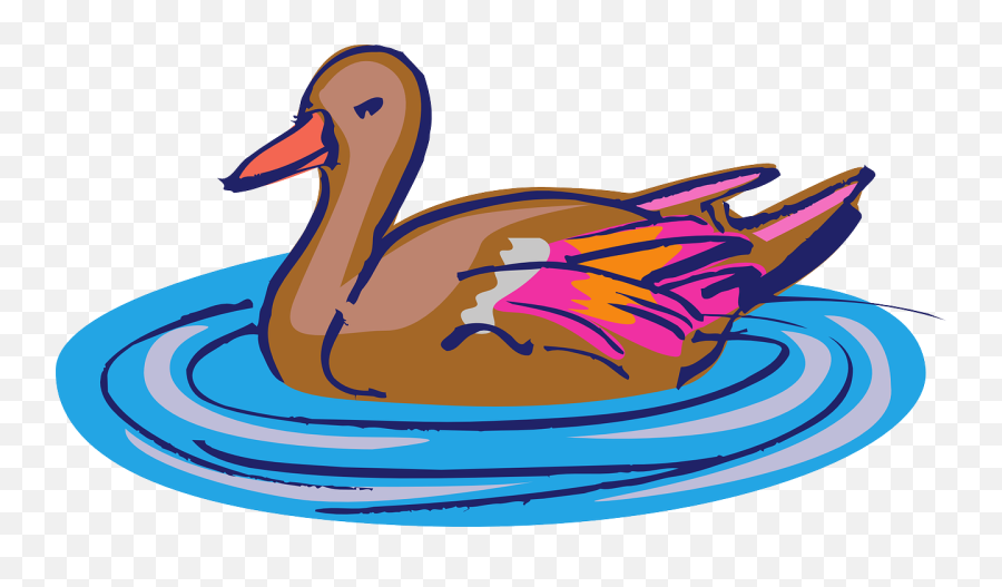 Duck Swimming In Water Clip Art U2013 Clipart Free Download Emoji,Swimming Clipart Free