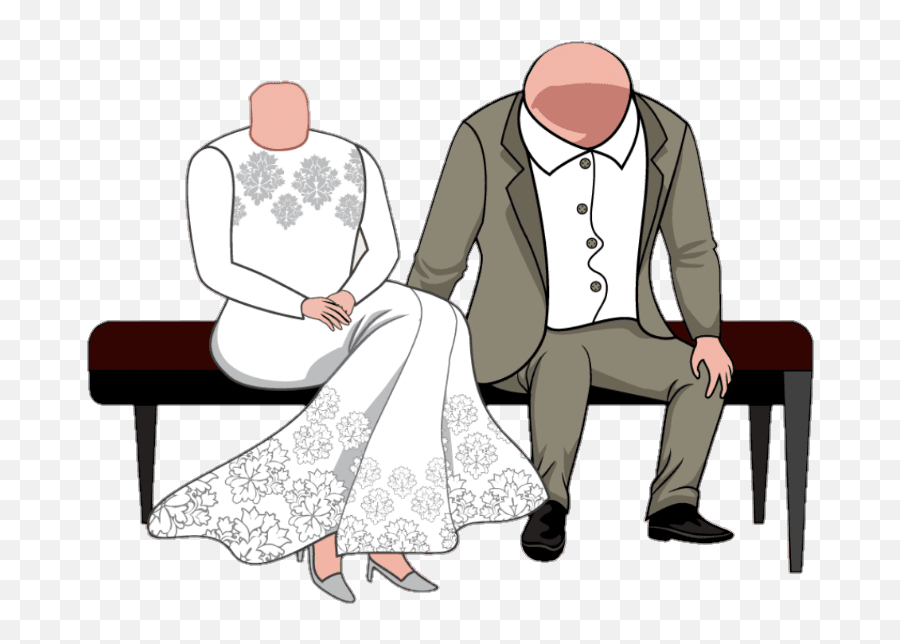 Best Wedding Couple Body Without Head Caricature Png Emoji,Wedding Transparent Background