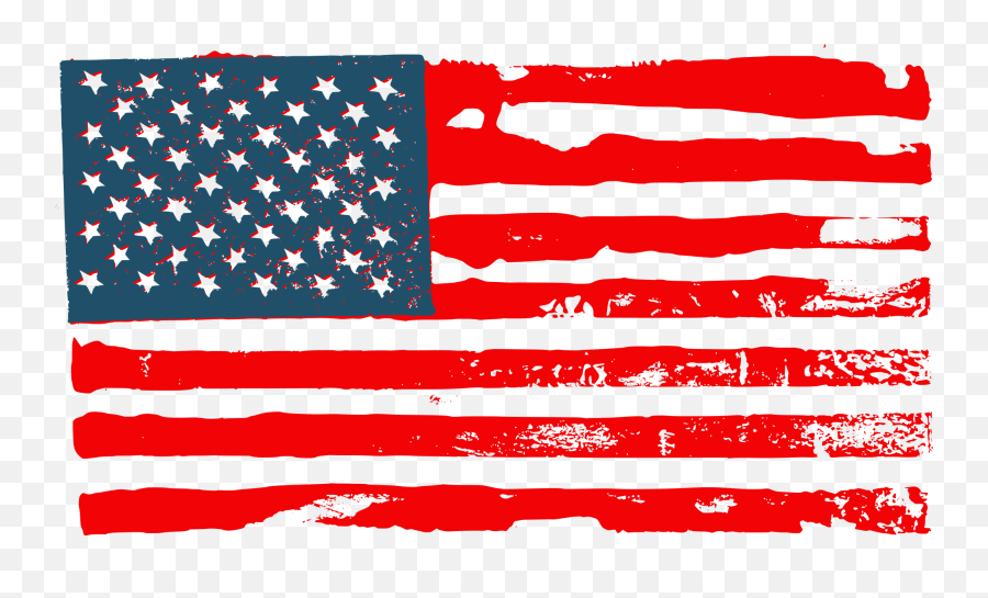 Grunge American Flag Vector Svg - Grunge American Flag Transparent Emoji,American Flag Transparent