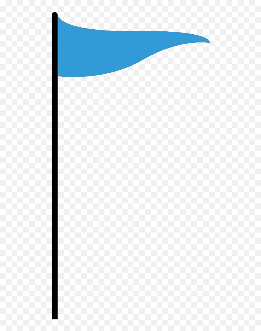 Blue Flag Clip Art At Clker - Vertical Emoji,Flag Clipart
