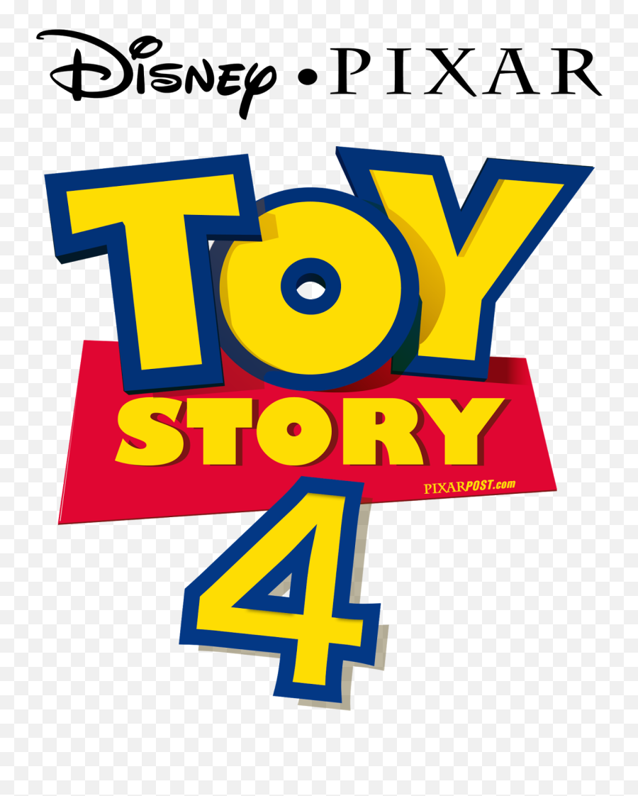 Official Toy Story 4 Logo - Letras De Toy Story 4 Png Emoji,Pixar Logo