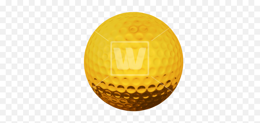 Golden Golf Ball - Golden Golf Ball Png Emoji,Golf Ball Png