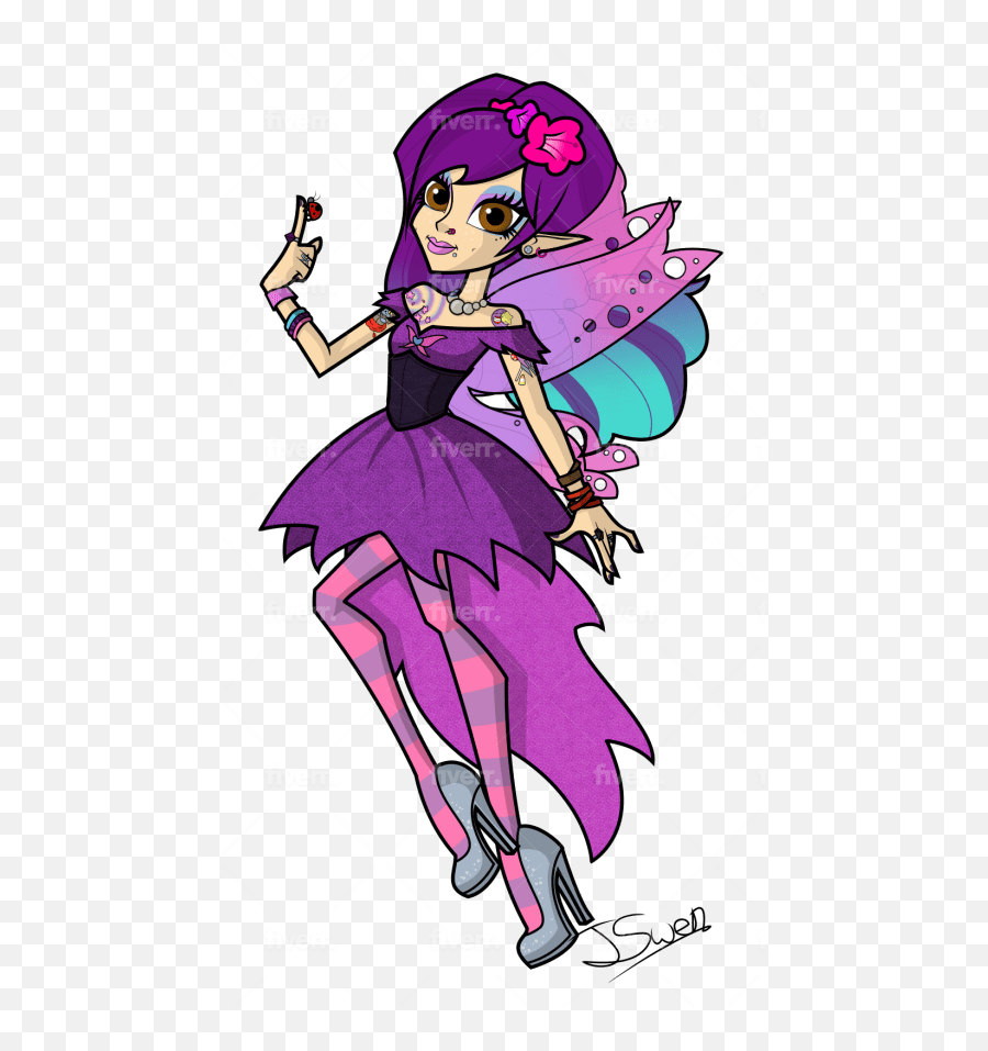 Draw A Custom Monster High Character Bust - Fairy Emoji,Monster High Logo