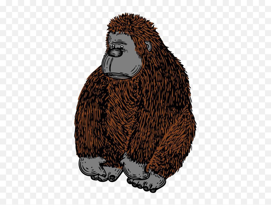 Gray Gorilla Clip Art At Clkercom - Vector Clip Art Online Gorilla Clipart Emoji,Gorilla Png