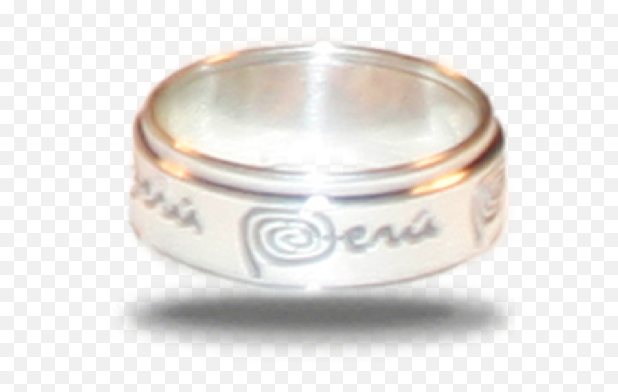 Ring Of Pure Sterling Silver With The Peru Logo All Revolving Spinning Rings Can Be Used As Menu0027s Rings Emoji,Peru Logo