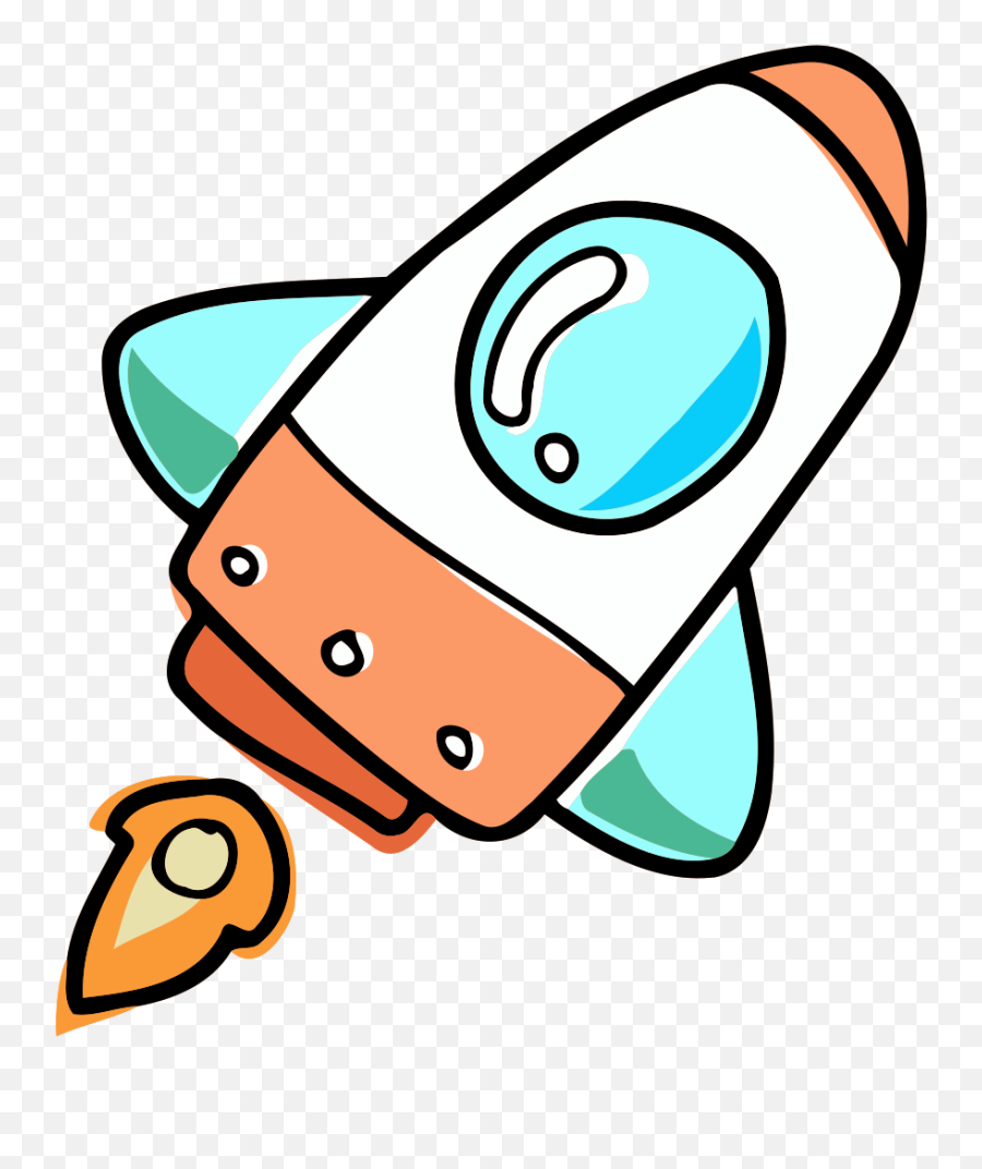 Spaceship Clipart Water Bottle Rocket - Rocketship Clipart Png Emoji,Rocket Clipart