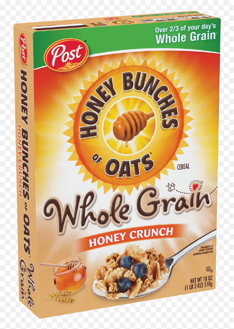 Download Hd Packaging Of Honey Bunches Of Oats Whole Grain - Whole Grain Foods Labels Cereal Emoji,Grain Texture Png