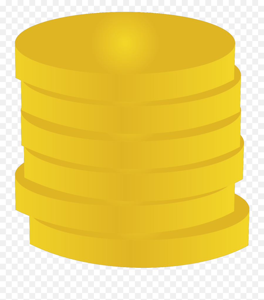 Gold Coins In A Stack Svg Vector Gold - Solid Emoji,Gold Coins Clipart