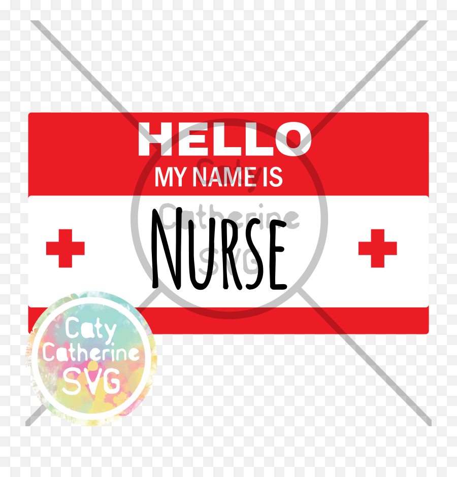 Hello My Name Is Name Badge Nurse - Scalable Vector Graphics Emoji,Hello My Name Is Png