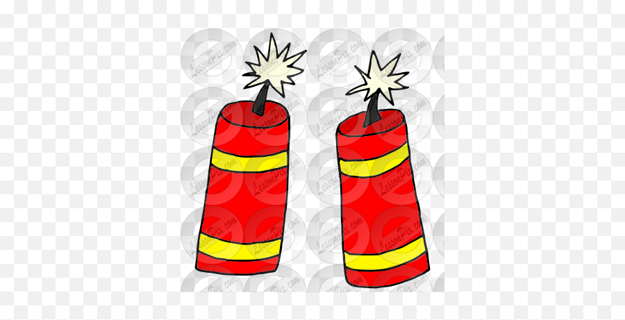 Firecrackers Picture For Classroom Therapy Use - Great Dynamite Emoji,Firecracker Clipart