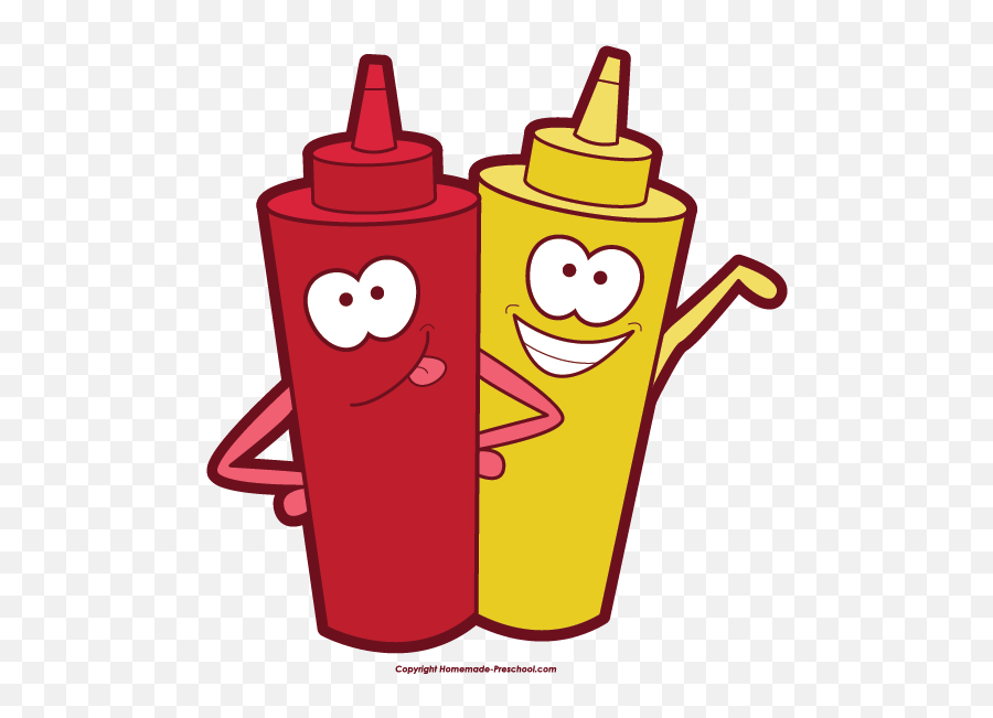 Fun And Free Clipart Clip Art Famous Art Coloring Fun - Ketchup And Mustard Clipart Emoji,Preschool Clipart