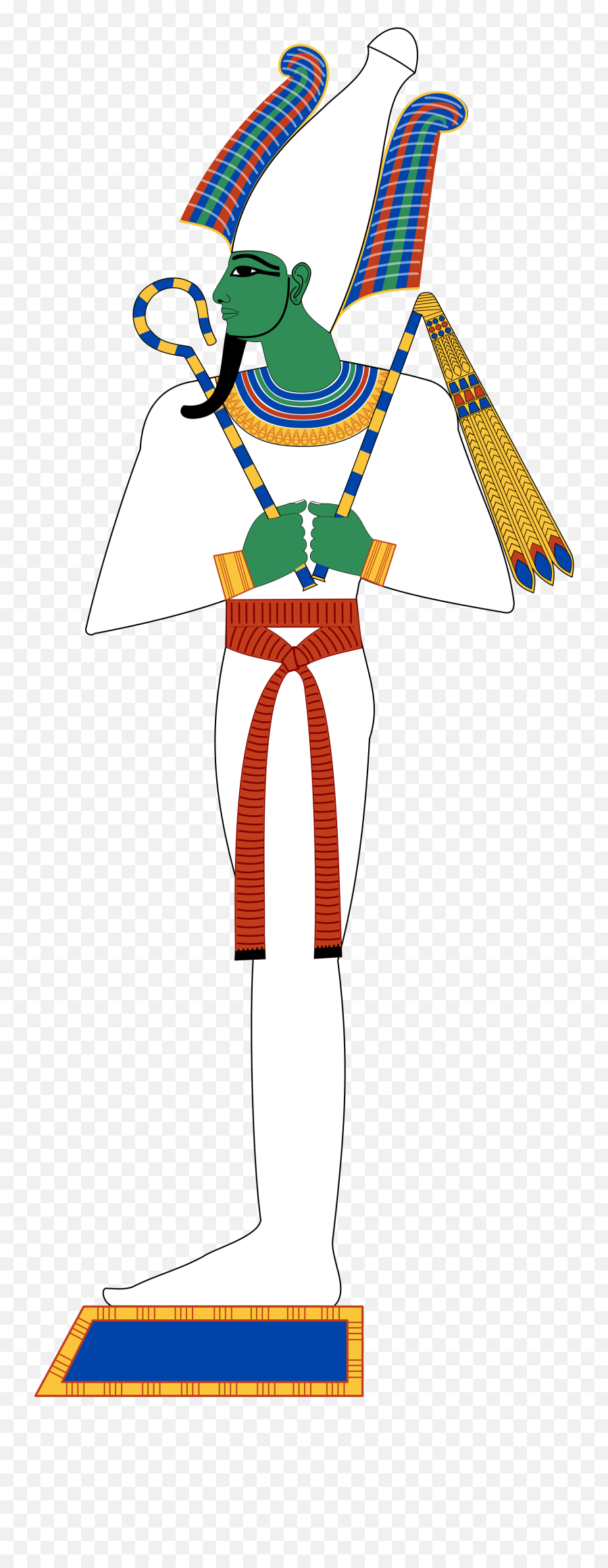 Download Goddess Clipart Svg - Osiris Egyptian God Full Osiris Egyptian God Facts Emoji,Egyptian Clipart