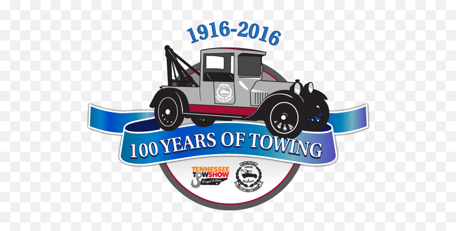 100th Anniversary Of Tow Trucks - Automotive Decal Emoji,Tow Truck Logo