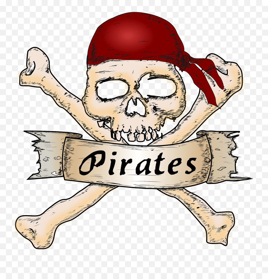 Pirates Crossbones Clipart - Free Clip Art Pirate Emoji,Pirate Flag Clipart