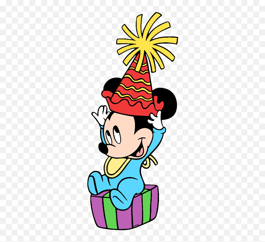 Library Of Disney Happy Birthday Vector Transparent Png - Red Baby Mickey Birthday Emoji,Happy Birthday Clipart