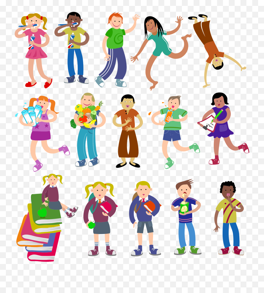 Diverse Kids - Openclipart Emoji,Children Running Clipart