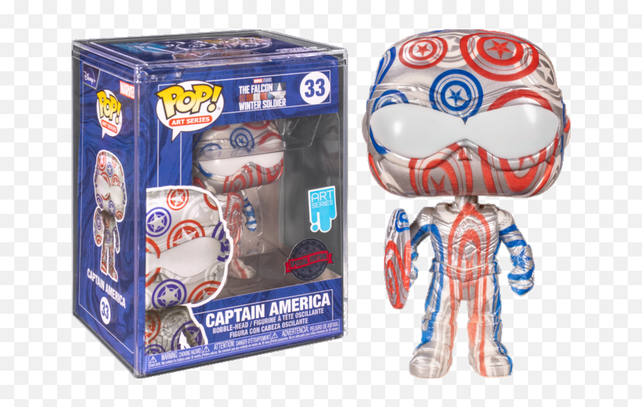 Funko Pop The Falcon And The Winter Soldier - Captain Emoji,Capitan America Logo