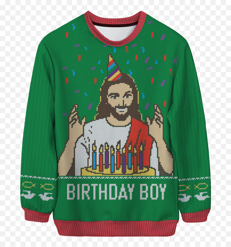 Go Jesus It S Your Birthday We - Jesus Birthday Boy Sweater Emoji,Birth Of Jesus Clipart