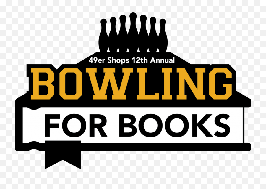 Bowling For Books 2019 California State University Long Beach - Language Emoji,49er Logo