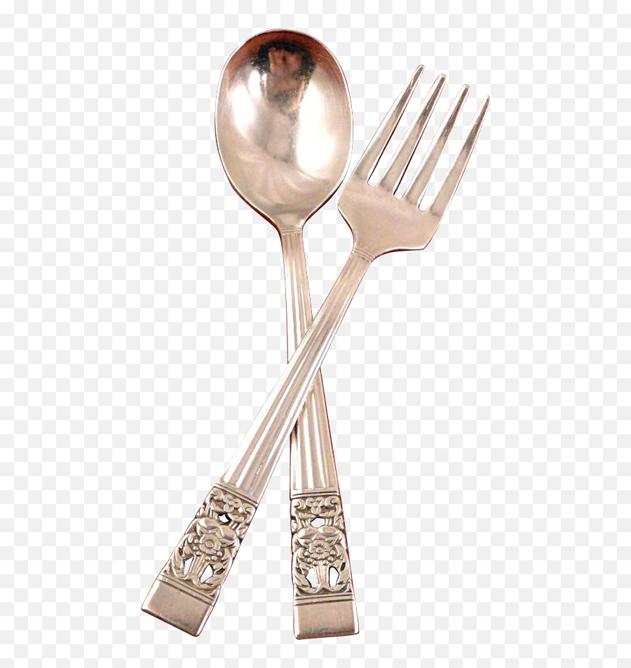 Download Baby Toddler Fork Spoon Set Oneida Community Plate - Spoon And Fork Set Png Emoji,Fork Png